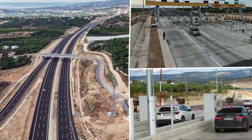 Mersin'de Çeşmeli-Kızkalesi otoyolu kesimi açıldı, süre 18 dakikaya indi