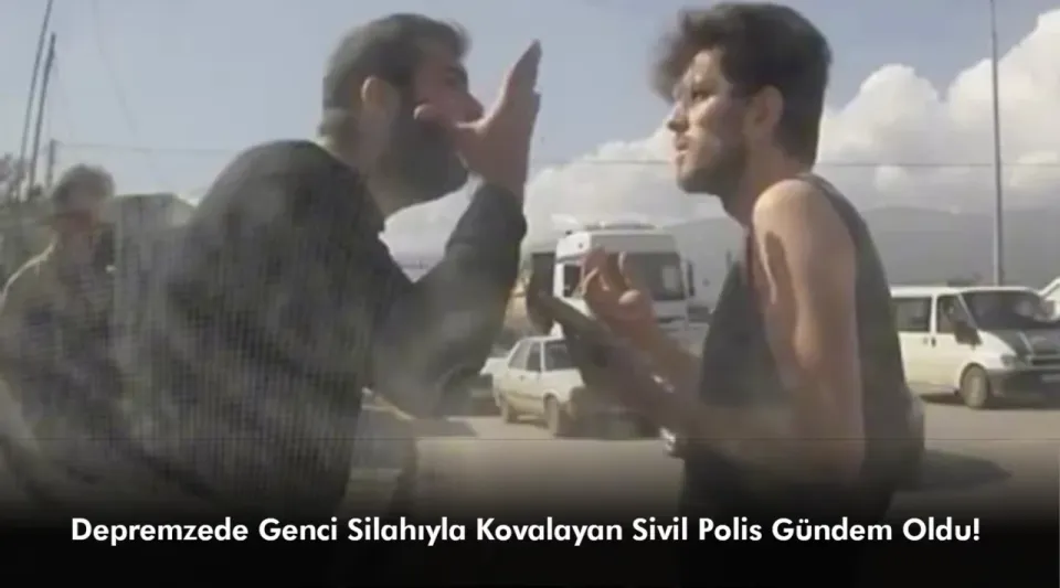 Hatay’da Sivil Polis Kendisine Yol Vermeyen Depremzedeyi Silah Çekip Kovaladı