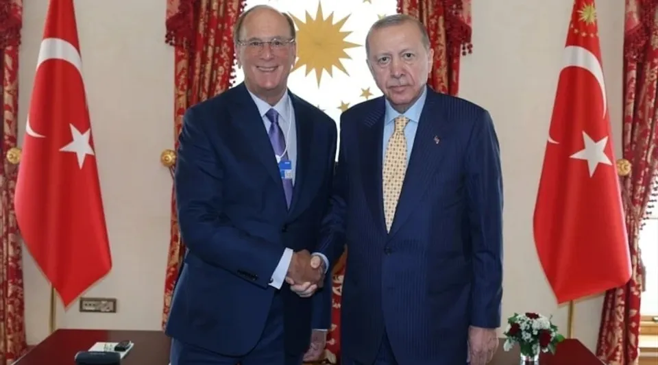 Erdoğan ve BlackRock CEO'su Larry Fink Bir Arada
