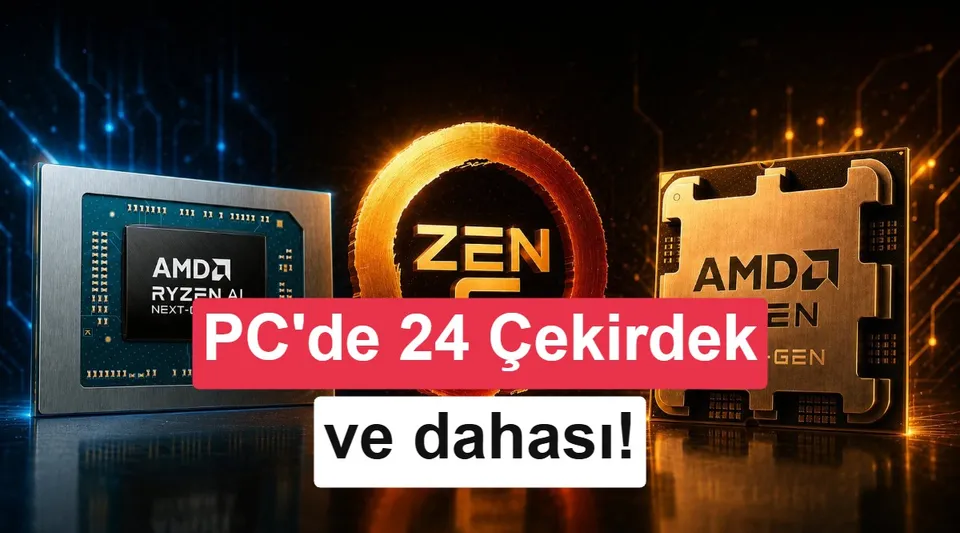 AMD, Zen 6 işlemcileri resmen doğruladı: 24 çekirdek ve dahası