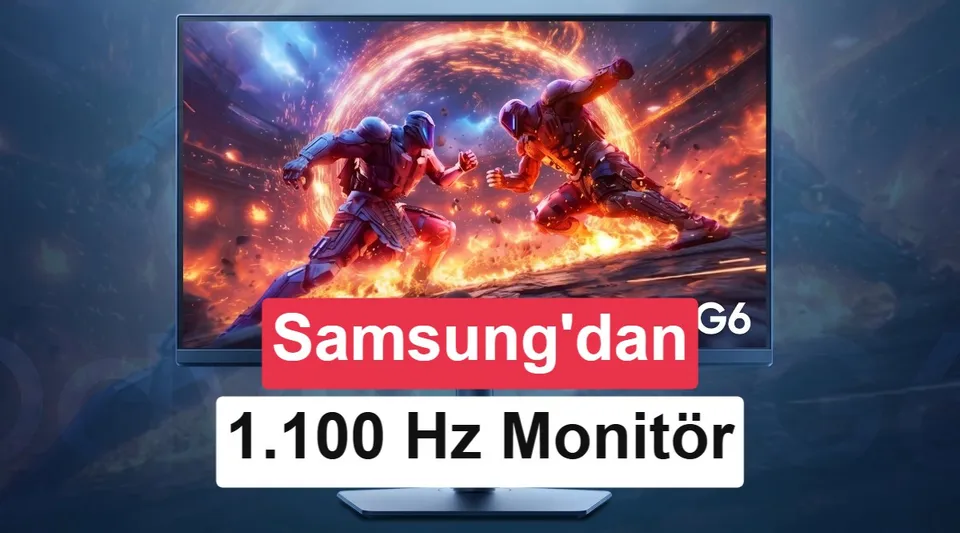 Samsung 1.100 Hz yenileme hızlı monitörünü tanıttı