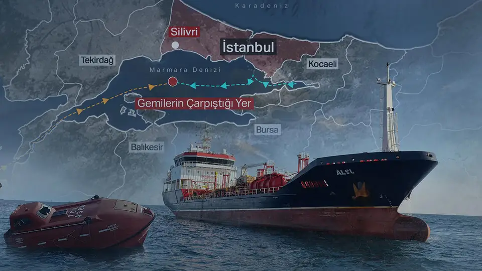 Marmara'daki gemi kazasında 9 kişi gözaltına alındı