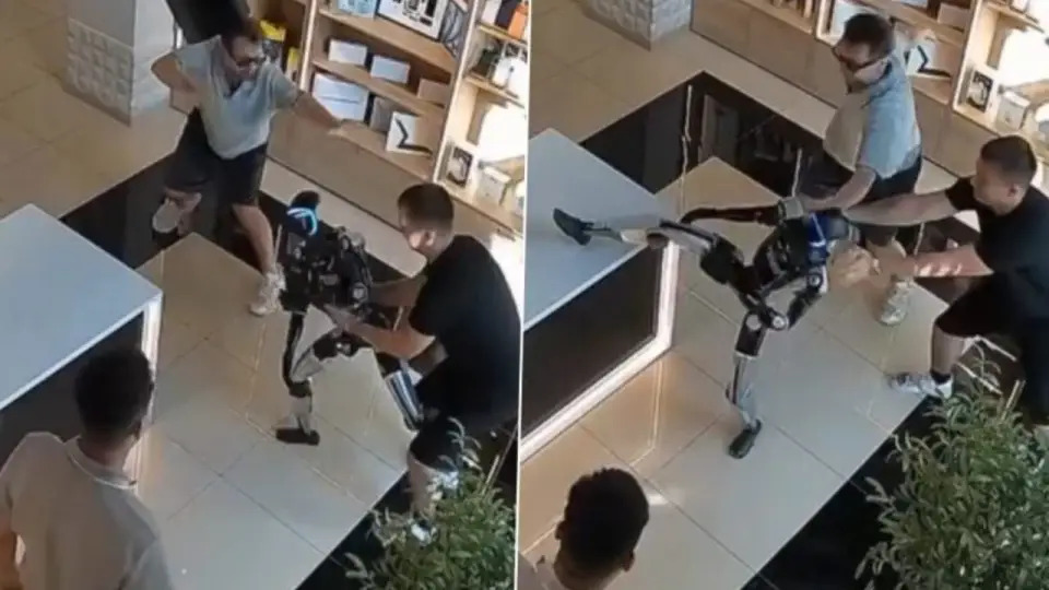 Rusya'da robotun müşteriye karşı kullandığı fiziksel tepki gerginliğe yol açtı