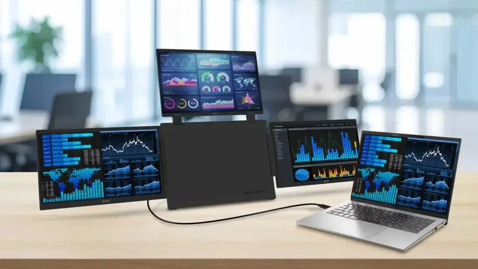Acer Üç Ekranlı Taşınabilir Monitör PD163Q-P3'ü Duyurdu