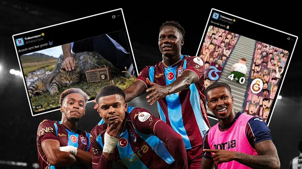 Trabzonspor 4-0 kazandı, sosyal medyada paylaşımlar yapıldı
