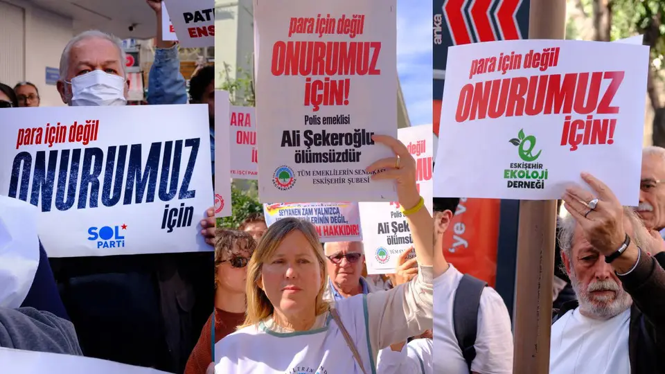 Eskişehir'de Emekliler, Ali Şekeroğlu Anısına Yürüyüş Düzenledi