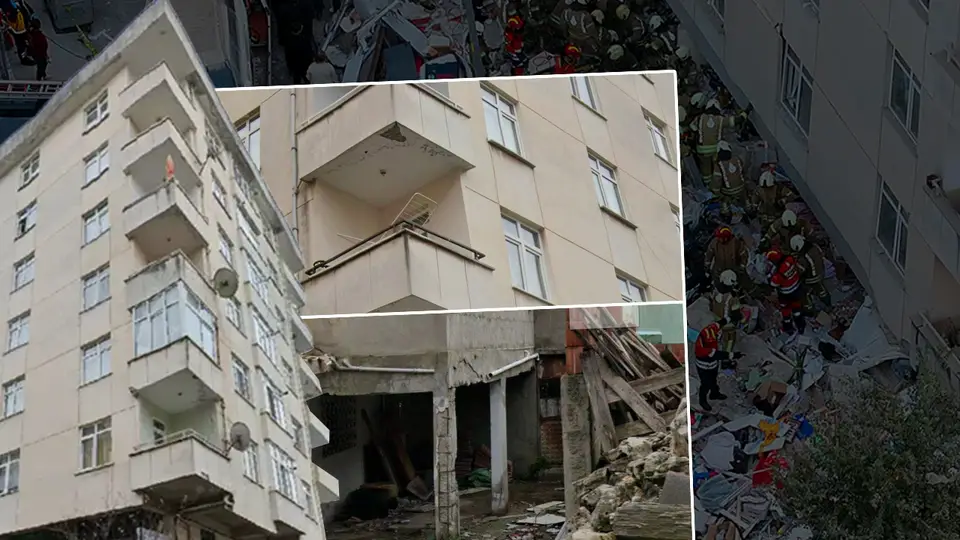 İstanbul: Maltepe'de çöklen binanın üst 2 katı kaçak