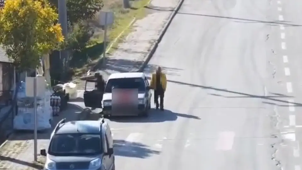 Ehliyetsiz sürücü dron kamerasıyla yakalandı