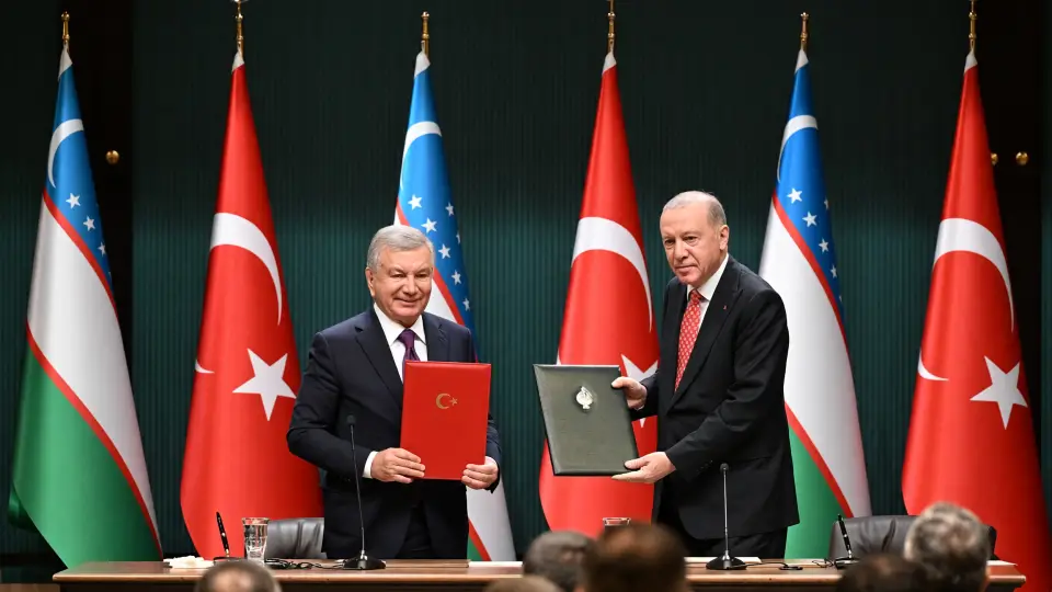 Erdoğan Mirziyoyev ile görüşme yaptı, 5 anlaşma imzalandı