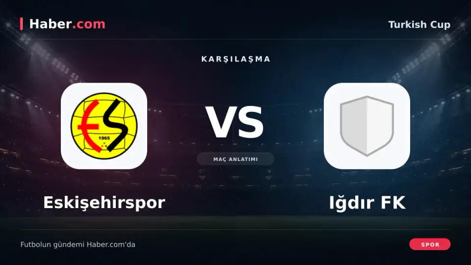 Türkiye Kupası'nda Eskişehirspor ile Iğdır FK karşılaşacak