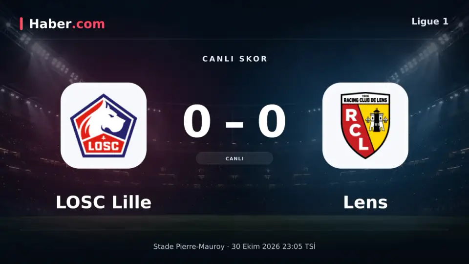 LOSC Lille - Lens: canlı skor ve goller