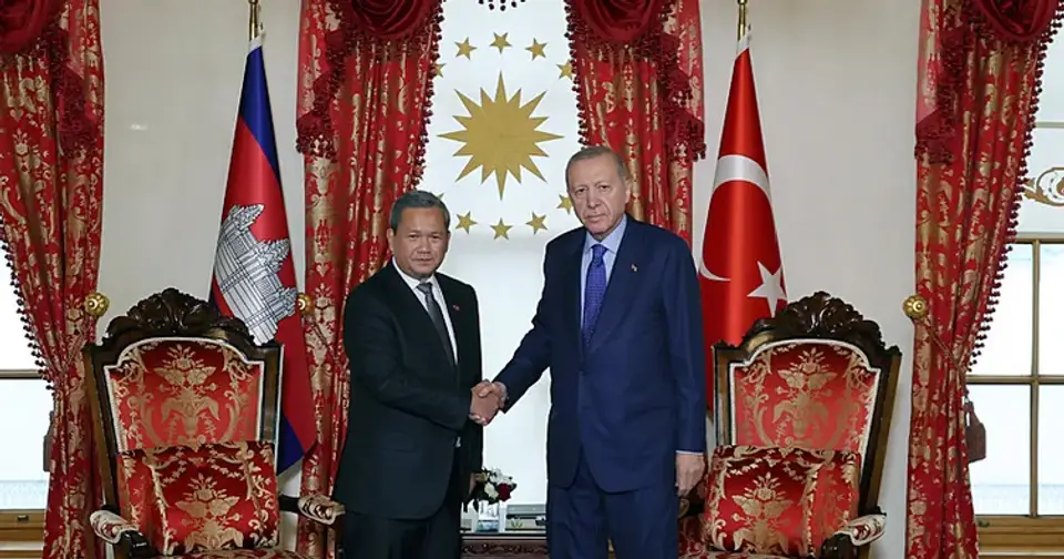 Cumhurbaşkanı Erdoğan, Kamboçya Başbakanı Manet'i Kabul Etti