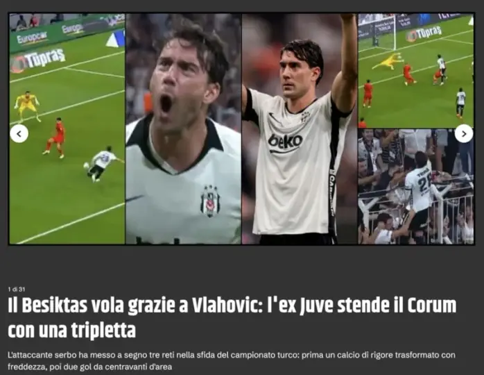 "DURDURULAMAYAN VLAHOVIC'İN ŞOVU"