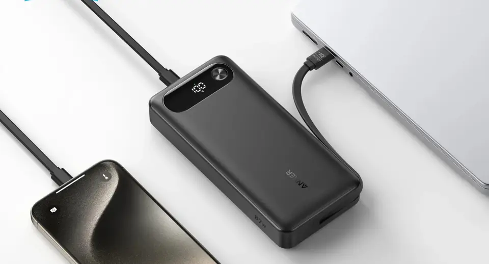 kendinden kablolu powerbank Anker A1383 20K 87W