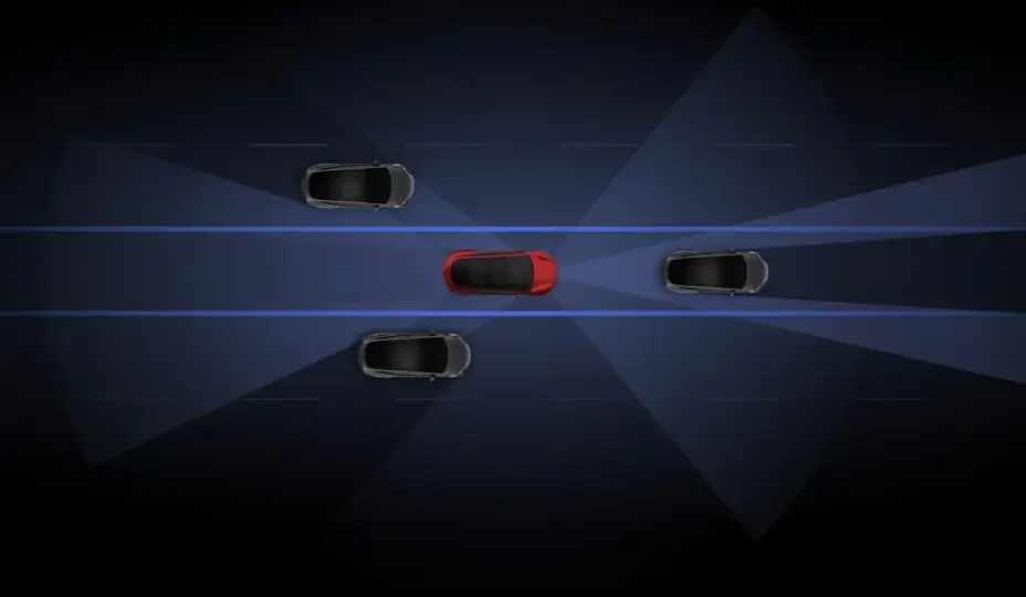 Tesla Otomatik Çarpışma Kaçınma Özelliğini Devreye Aldı — Full Self-Driving Supervised, Tesla güvenlik özellikleri, manuel sürüş güvenliği, Tesla acil durum frenleme