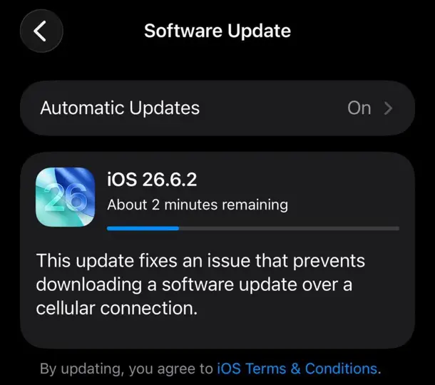 iOS 26.6.2 yenilikleri