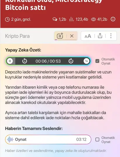 DH uygulamasına yapay zeka destekli seslendirme özelliği geldi