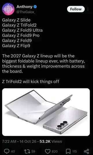 Samsung Katlanabilir Telefon Ailesini Genişletiyor: İki Yeni Model Yolda — Galaxy Z Slide, katlanabilir telefon modelleri, yeni nesil katlanabilir telefon, Samsung ekran teknolojileri
