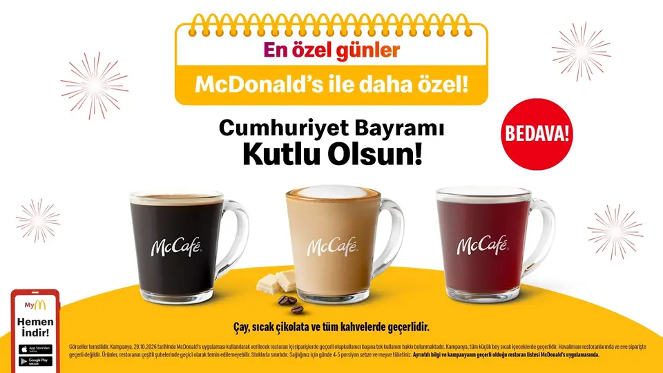 McDonald’s Türkiye’den Cumhuriyet’in 103. Yılına Renkli Kutlama