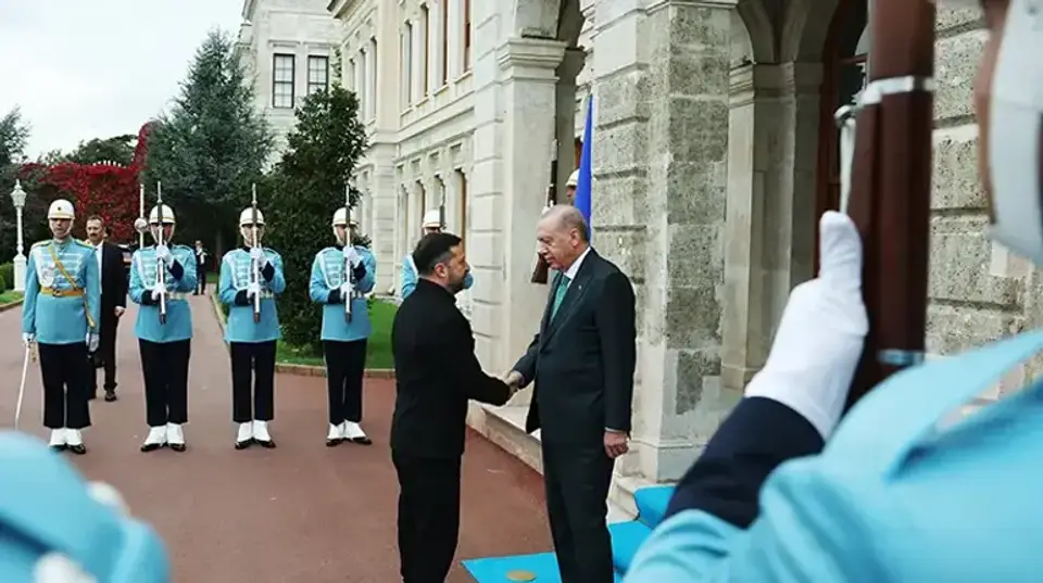 Dolmabahçedeki Erdoğan-Zelenskiy görüşmesi sona erdi