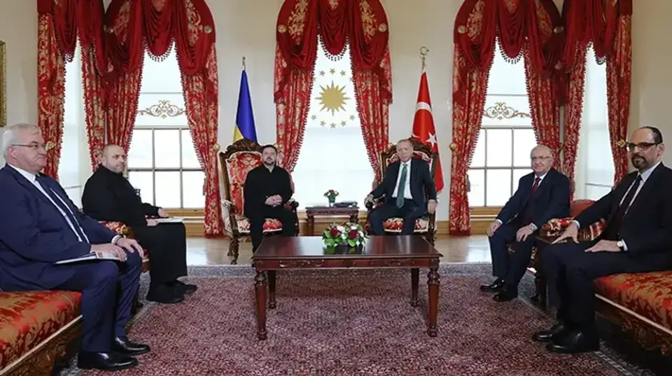 Dolmabahçedeki Erdoğan-Zelenskiy görüşmesi sona erdi