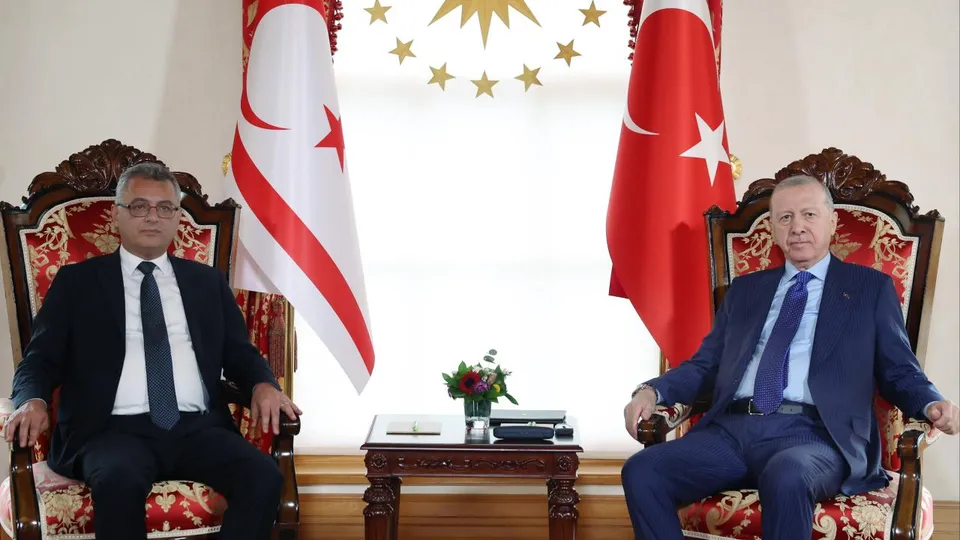 Başkan Erdoğan KKTC Cumhurbaşkanı Erhürman ile görüştü
