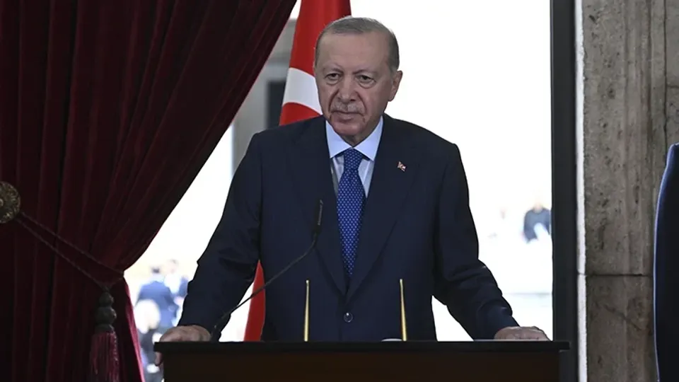 Cumhurbaşkanı Erdoğan, MSÜ Harp Okulları Diploma Alma ve Sancak Devir Teslim Töreni'nde konuştu.