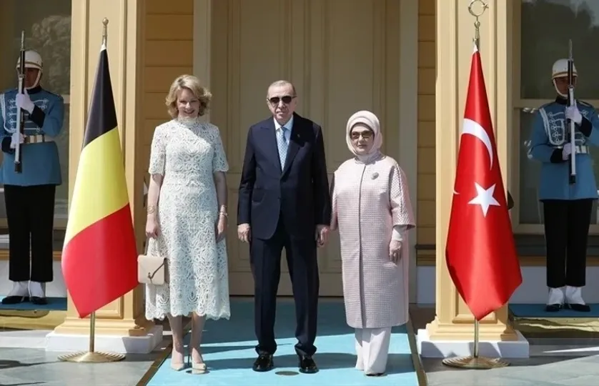 Erdoğan, Belçika Kraliçesi'ni Kabul Etti