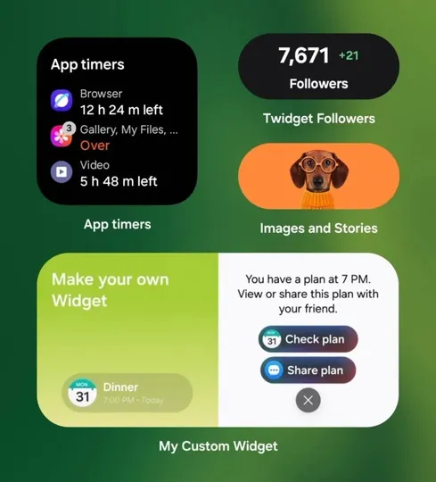 One UI 9.5 ile kişisel widget oluşturma özelliği geliyor